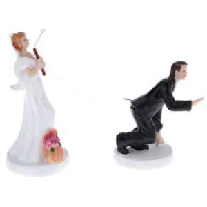 Figurine couple de mariés amour pêché